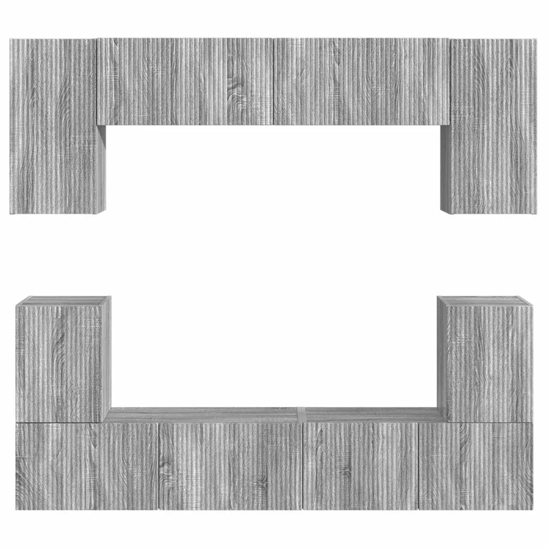 TV Cabinet Set 5 pcs Grey Sonoma Engineered Wood