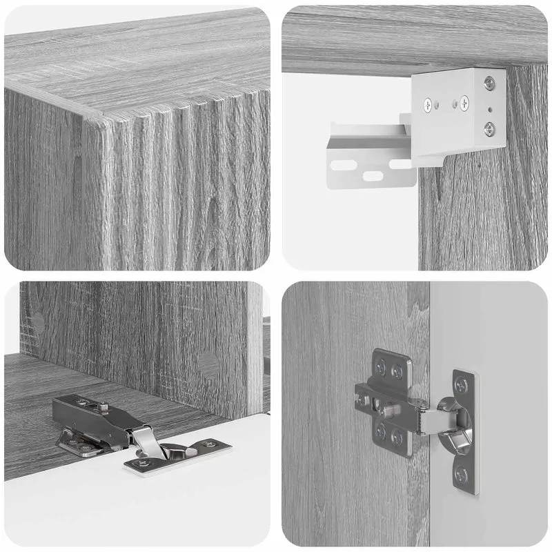 TV Cabinet Set 6 pcs Grey Sonoma Engineered Wood