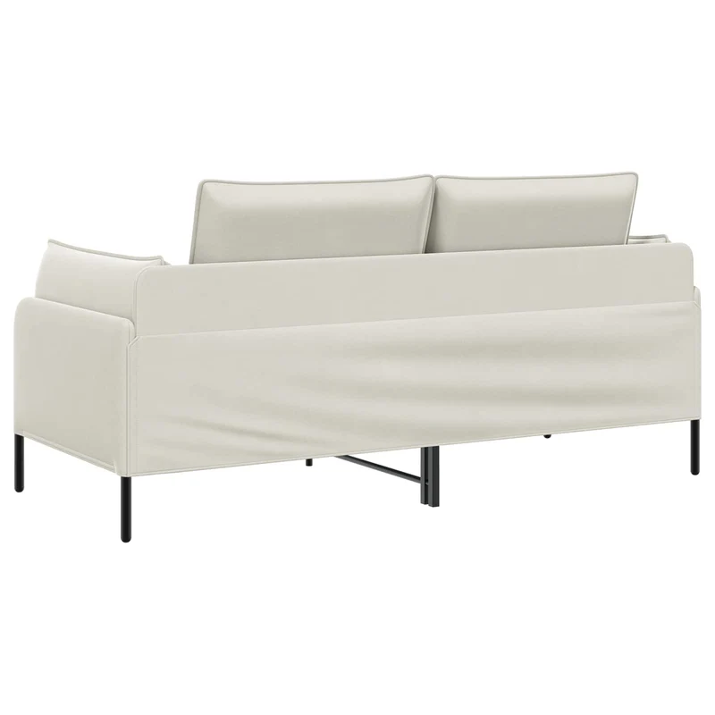 2-Seater Sofa 2-Seater Cream 188 x 81 x 89 cm Velvet