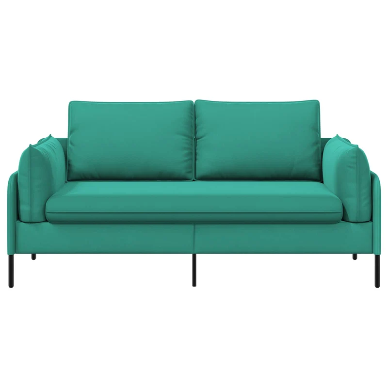 2-Seater Sofa 2-Seater Turquoise 188 x 81 x 89 cm Velvet