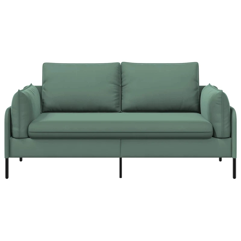 2-Seater Sofa Sea Green 188 x 81 x 89 cm Velvet