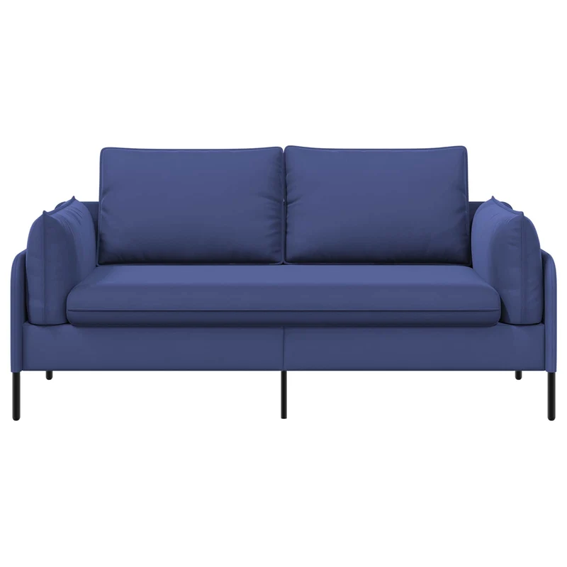 2-Seater Sofa 2-Seater Police Blue 188 x 81 x 89 cm Velvet