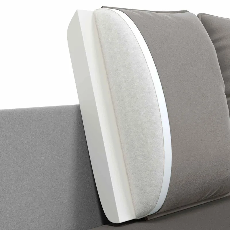 3-Seater Sofa Light Grey 222 x 81 x 89 cm Velvet