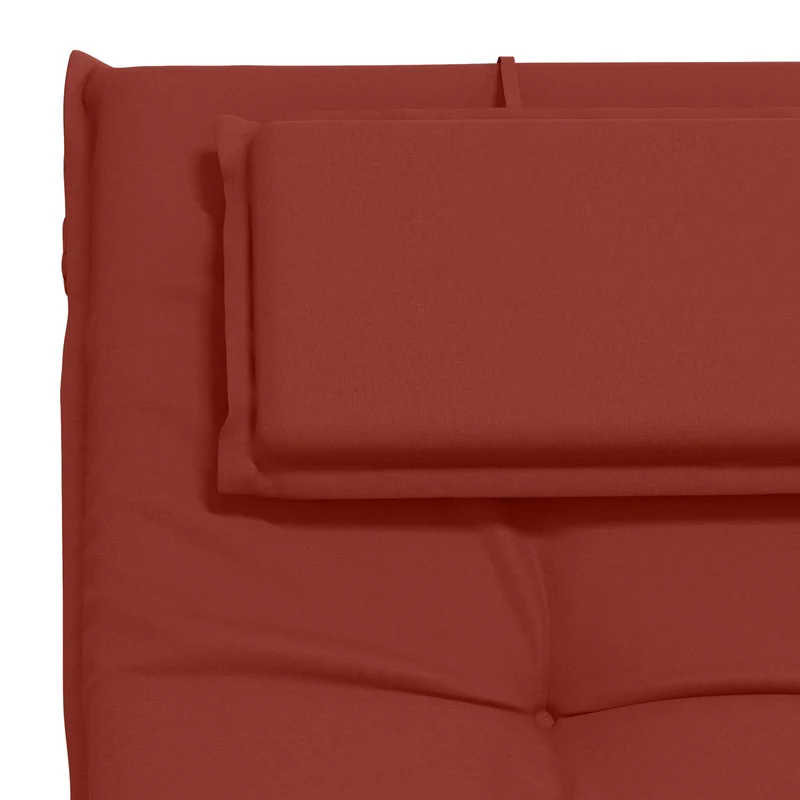Sunlounger Cushion GEMERT 100% Polyester Red 190 x 50 x 9 cm