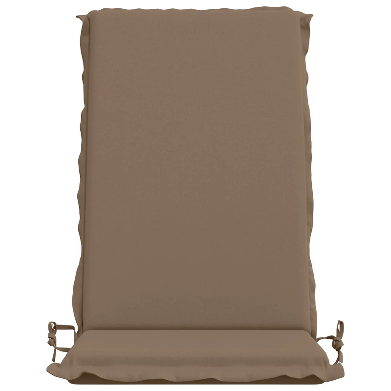 High Back Chair Cushion GEMERT 4 pcs 100% Polyester Taupe
