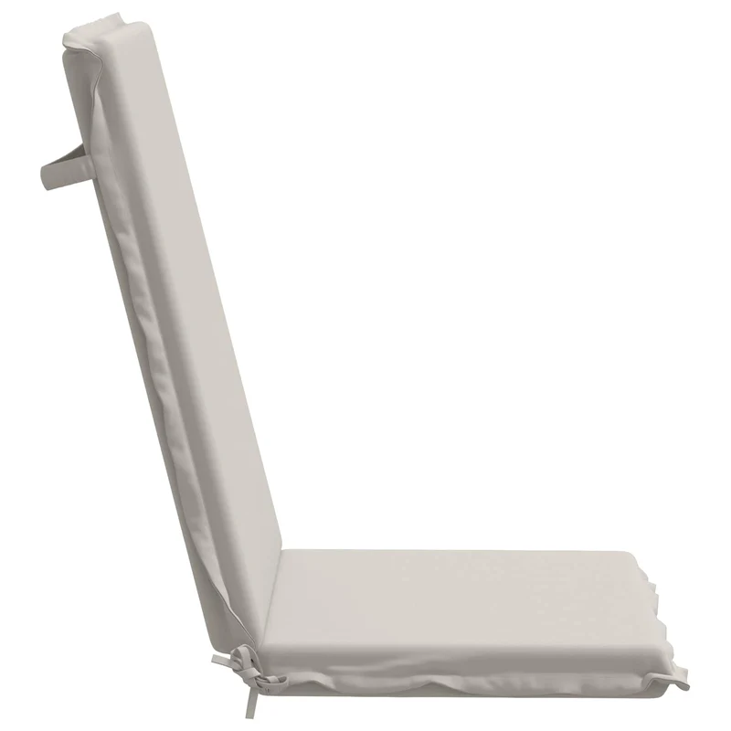 High Back Chair Cushion GEMERT 4 pcs 100% Polyester White