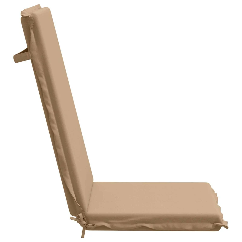 High Back Chair Cushion GEMERT 4 pcs 100% Polyester Sand