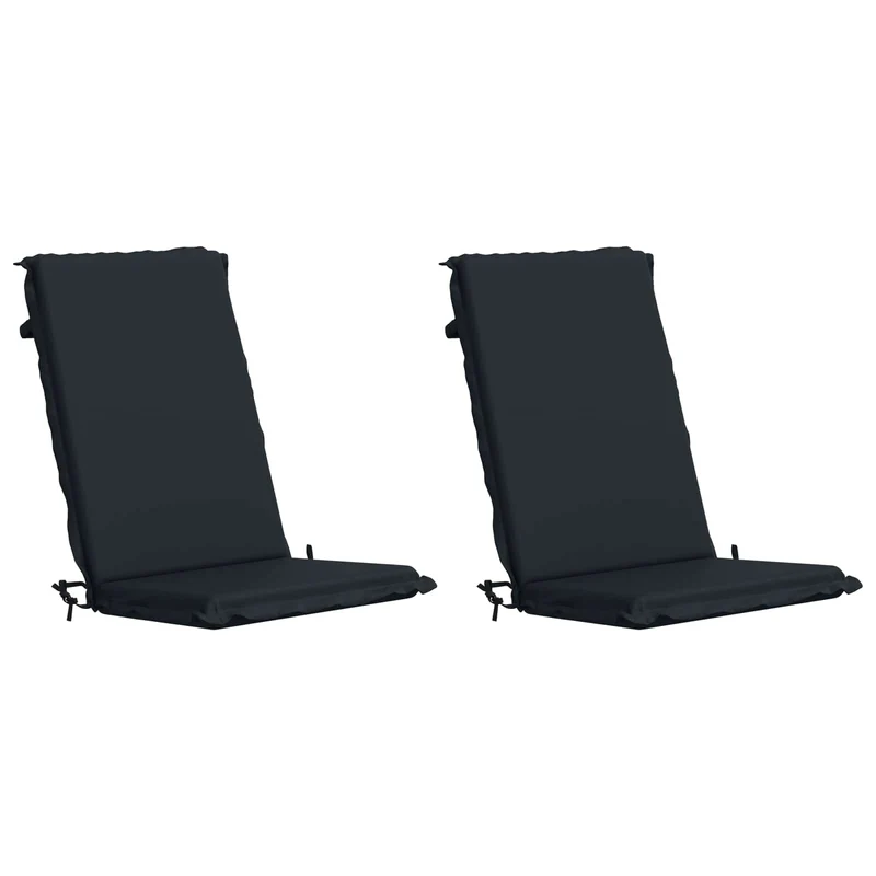 High Back Chair Cushion GEMERT 2 pcs 100% Polyester Dark Blue