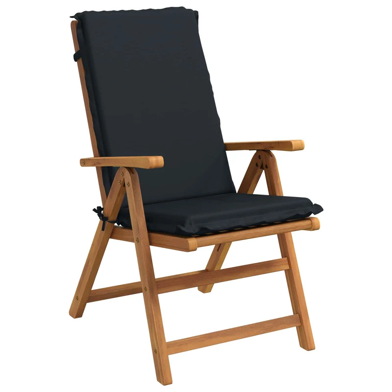 High Back Chair Cushion GEMERT 2 pcs 100% Polyester Dark Blue