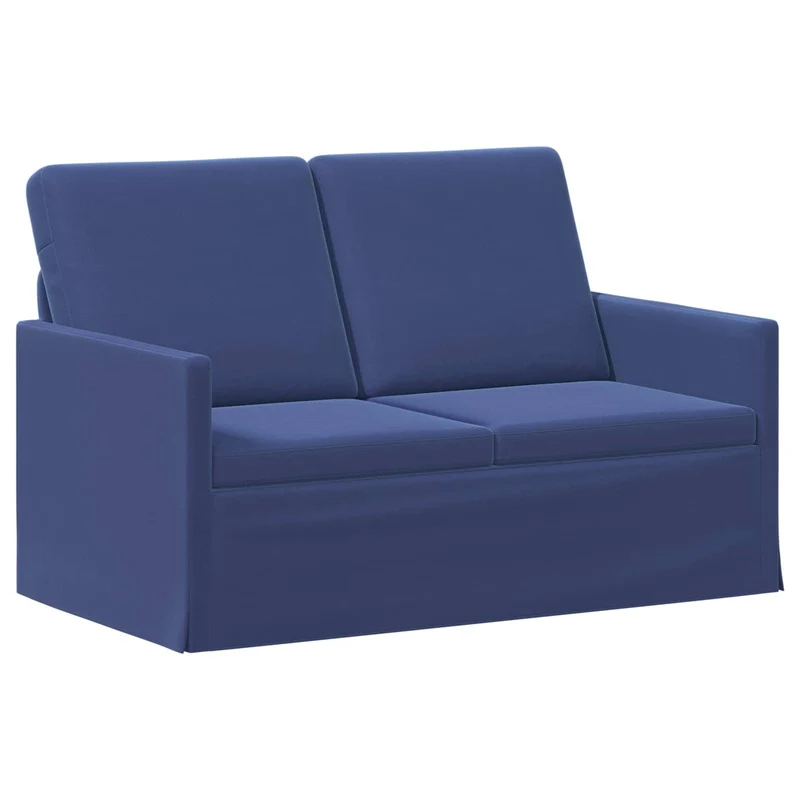 Sofa Set 2 pcs Police Blue Velvet