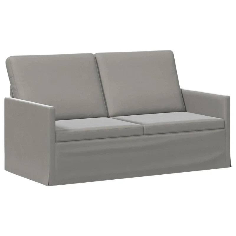 Sofa Set 2 pcs Light Grey Velvet