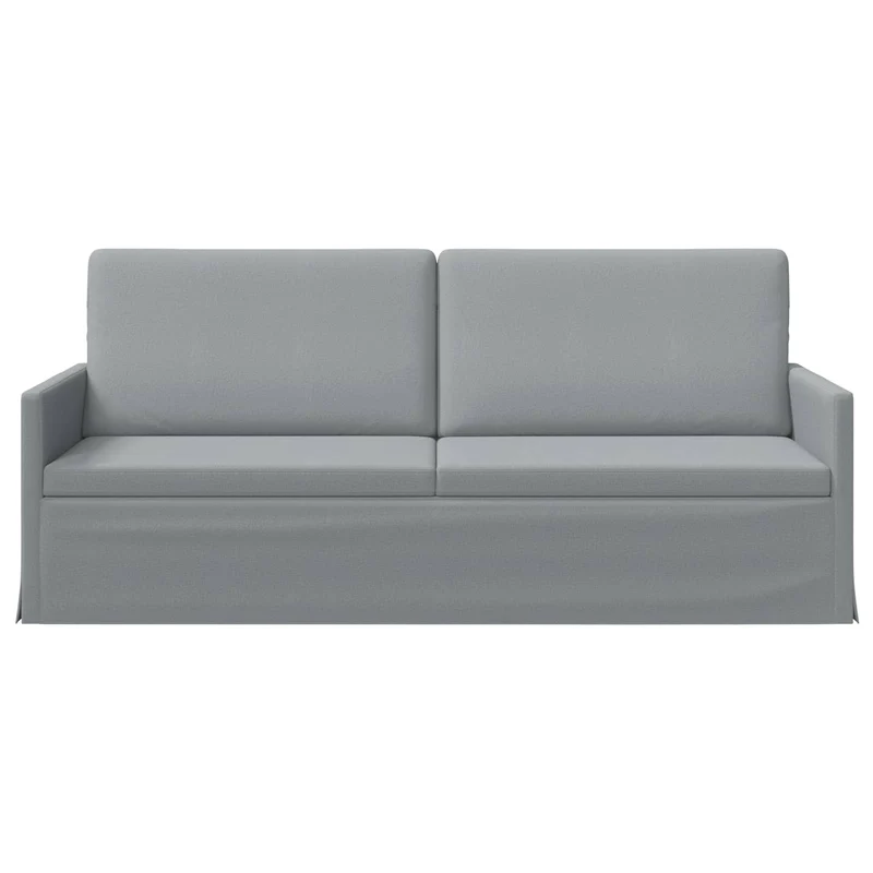 3 Seater Sofa Light Grey 190 x 81 x 82 cm Fabric