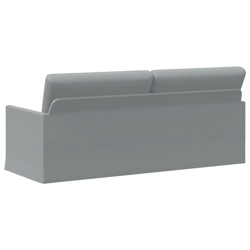 3 Seater Sofa Light Grey 190 x 81 x 82 cm Fabric