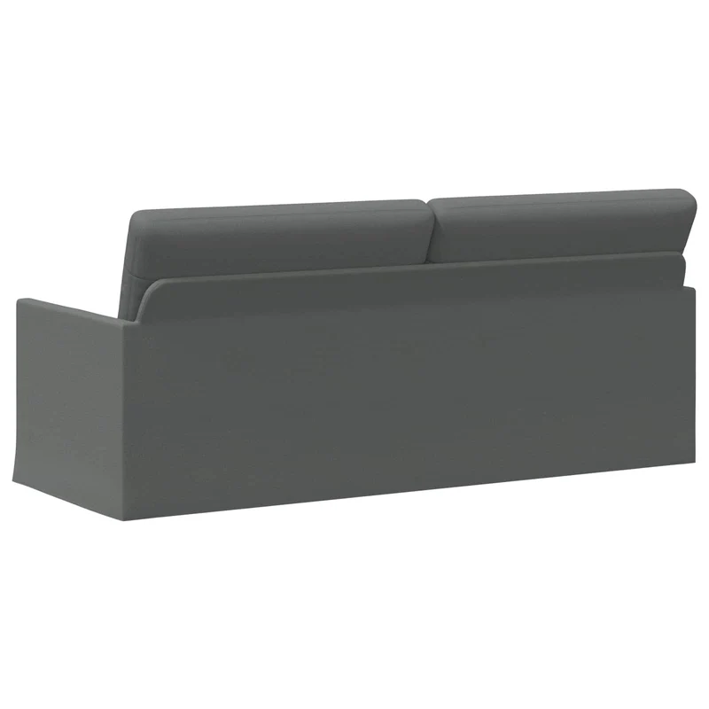 3 Seater Sofa Dark Grey 190 x 81 x 82 cm Fabric