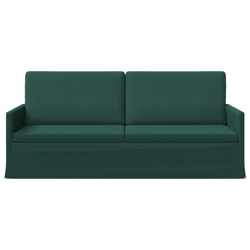 3 Seater Sofa Dark Green 190 x 81 x 82 cm Fabric