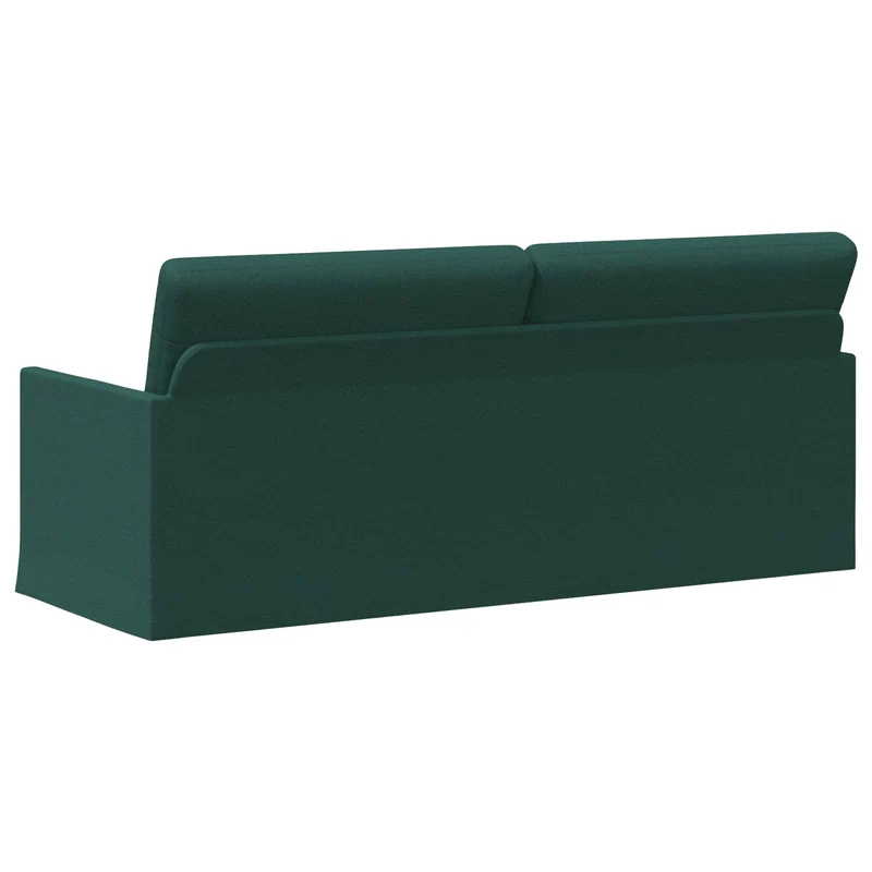 3 Seater Sofa Dark Green 190 x 81 x 82 cm Fabric
