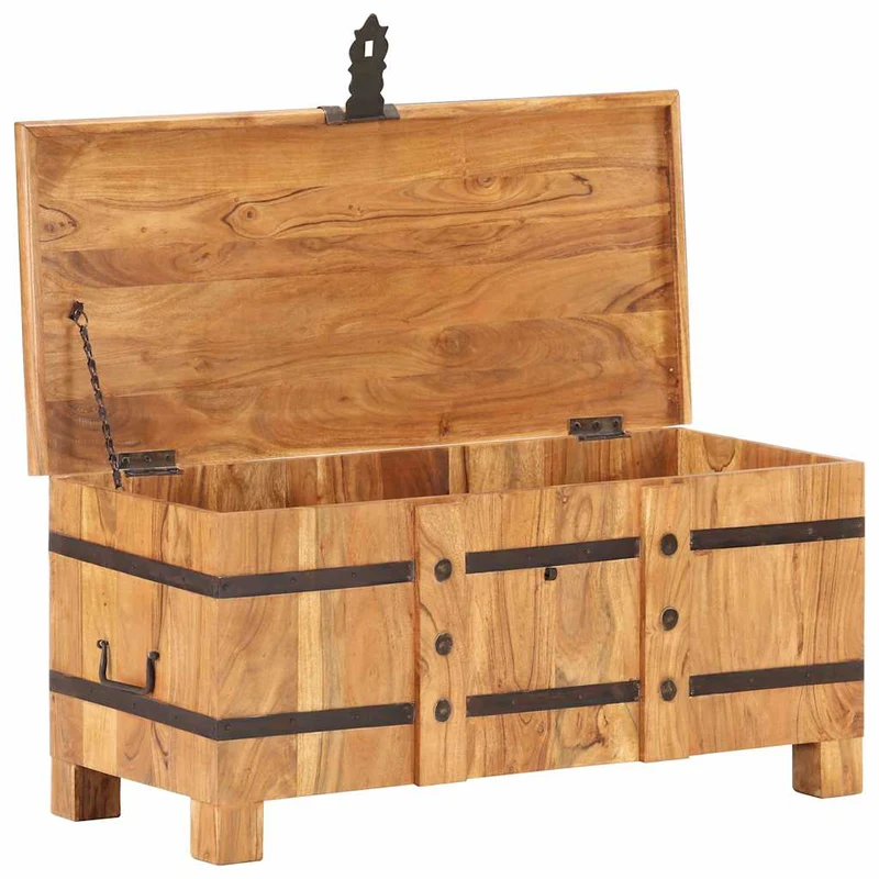 289637 vidaXL Chest 90x40x40 cm Solid Acacia Wood
