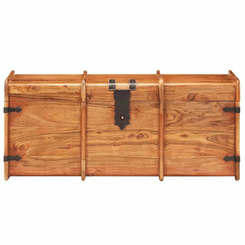 Storage Chest 90x40x40 cm Solid Acacia Wood