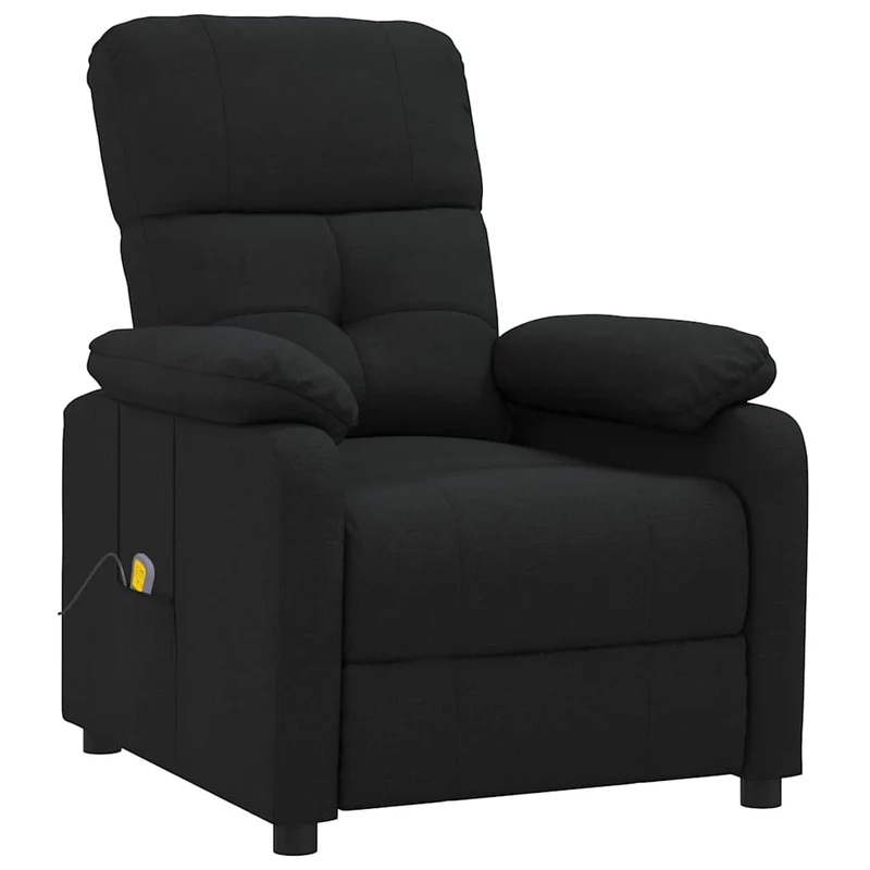 Massage Chair Black Fabric