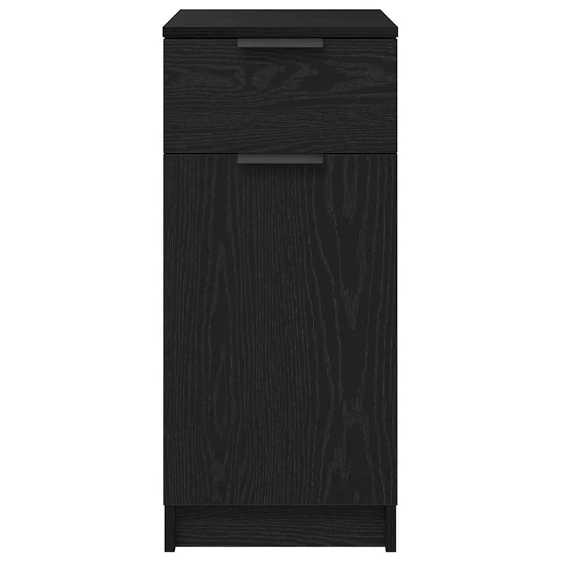 Office Cabinet 33 x 50 x 75 cm Engineered Wood Black Oak
