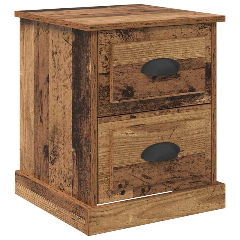Bedside Cabinet 2 pcs Old Wood 39 x 39 x 47.5 cm