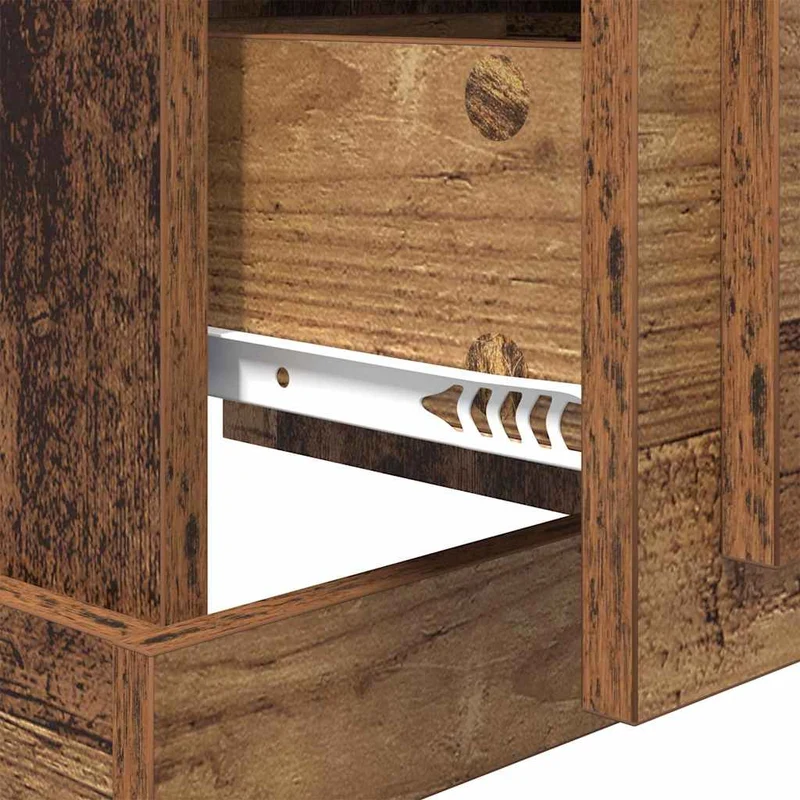 Bedside Cabinet 2 pcs Old Wood 39 x 39 x 47.5 cm