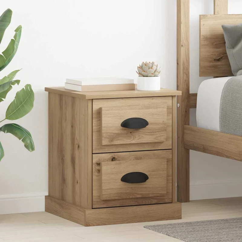 Bedside Cabinet Artisan Oak 39 x 39 x 47.5 cm Engineered Wood