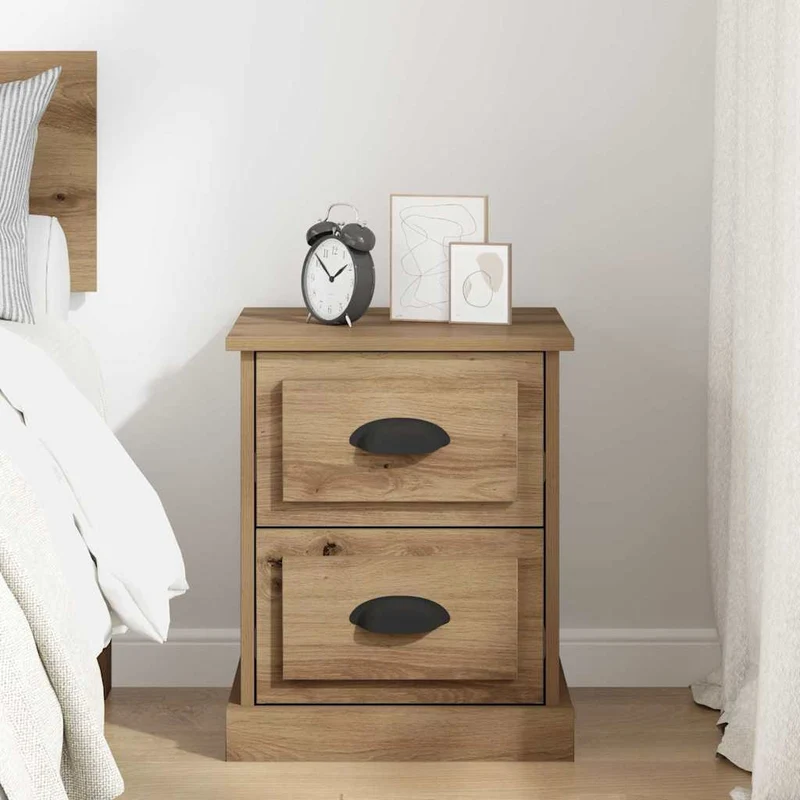 Bedside Cabinet Artisan Oak 39 x 39 x 47.5 cm Engineered Wood