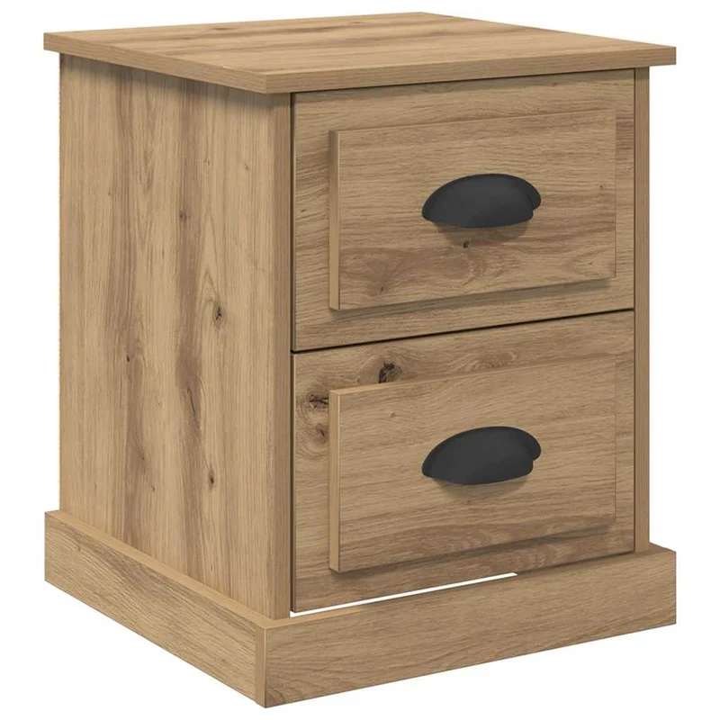 Bedside Cabinet 2 pcs Artisan Oak 39 x 39 x 47.5 cm