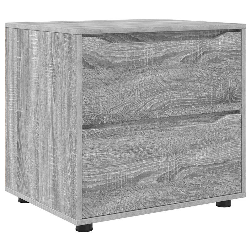 Storage Cabinet 60 x 48 x 57 cm Engineered Wood Grey Sonoma