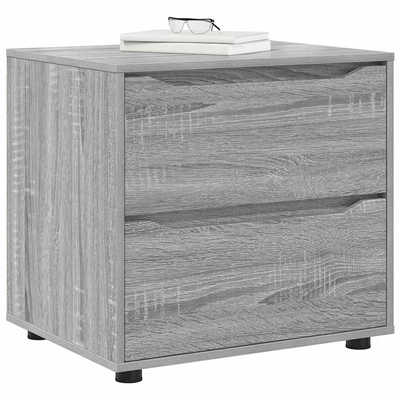 Storage Cabinet 60 x 48 x 57 cm Engineered Wood Grey Sonoma