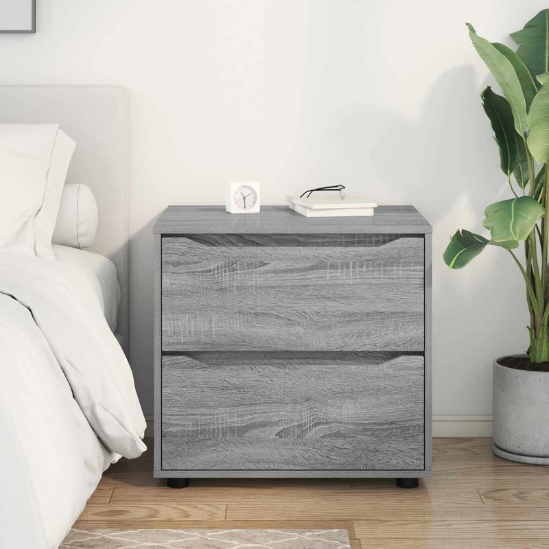 Storage Cabinet 60 x 48 x 57 cm Engineered Wood Grey Sonoma