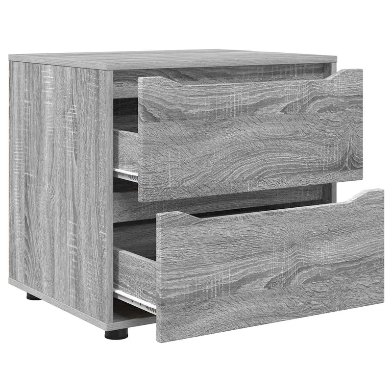 Storage Cabinet 60 x 48 x 57 cm Engineered Wood Grey Sonoma