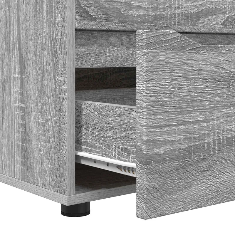 Storage Cabinet 60 x 48 x 57 cm Engineered Wood Grey Sonoma