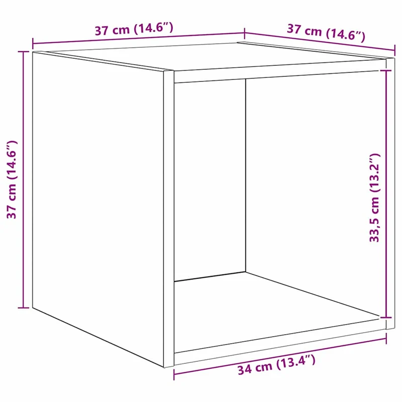 TV Cabinet Set 4 pcs Old Wood Engineered Wood