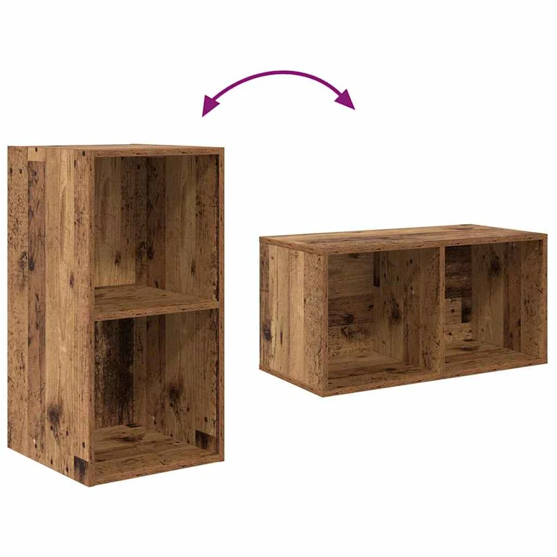 TV Cabinet Set 4 pcs Old Wood Engineered Wood