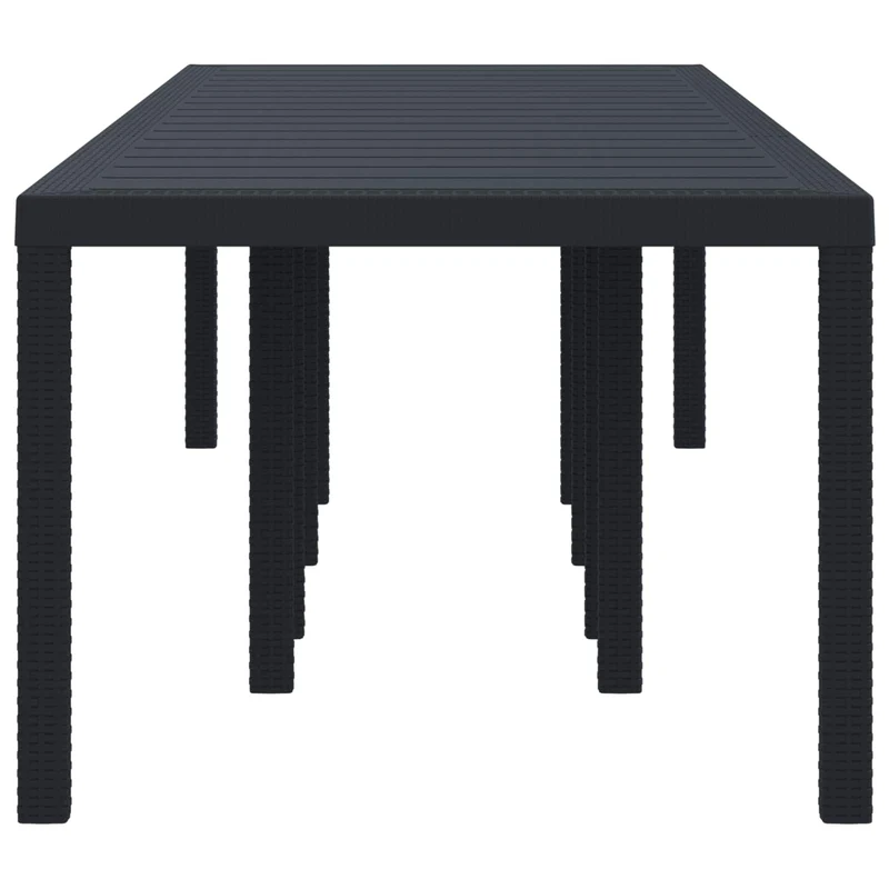 Garden Table Anthracite 300 x 100 x 73 cm Poly Rattan
