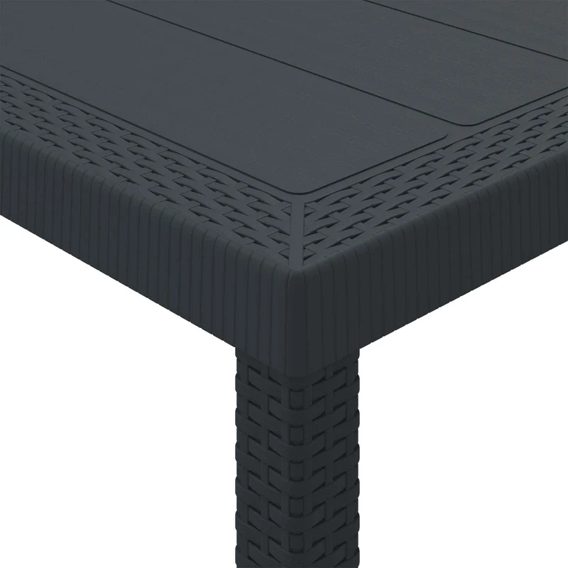 Garden Table Anthracite 300 x 100 x 73 cm Poly Rattan