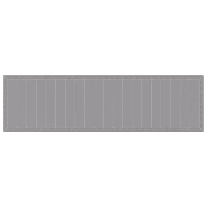 Garden Table Light Grey 350 x 100 x 74 cm Poly Rattan