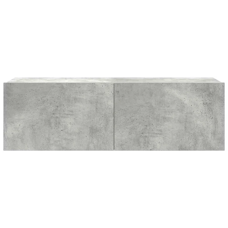 4 Piece TV Cabinet Set Concrete Grey Engineered Wood