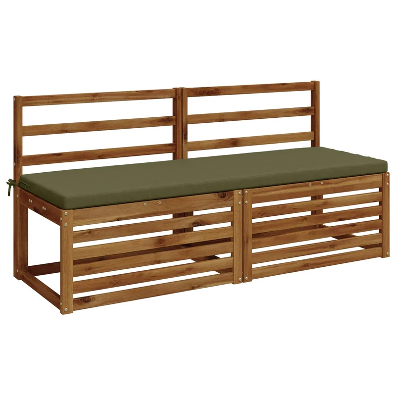 Bench Cushion SOEST 100% Polyester Olive Green 140 x 50 x 5 cm
