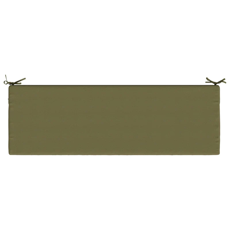 Bench Cushion SOEST 100% Polyester Olive Green 140 x 50 x 5 cm