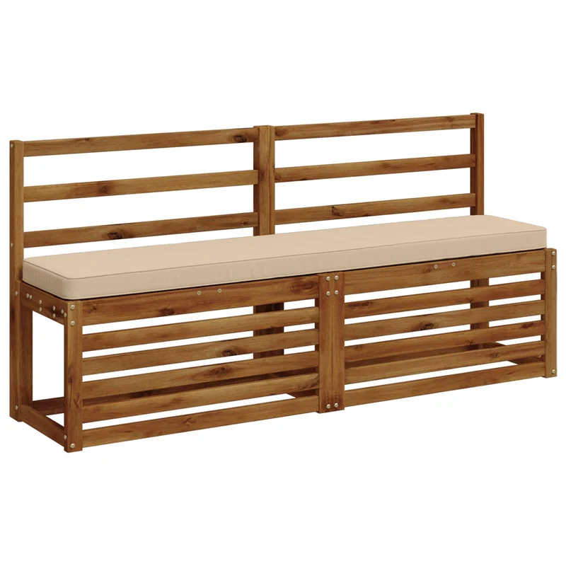 1-Piece Bench Cushion VUGHT 100% Polyester Cream