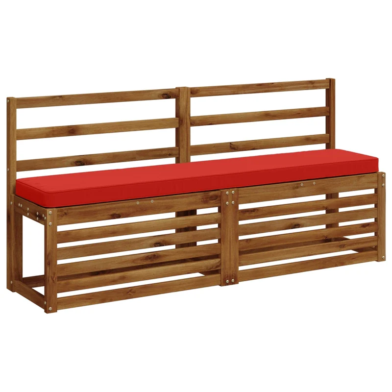 1-Piece Bench Cushion VUGHT 100% Polyester Red 150 x 30 x 5 cm
