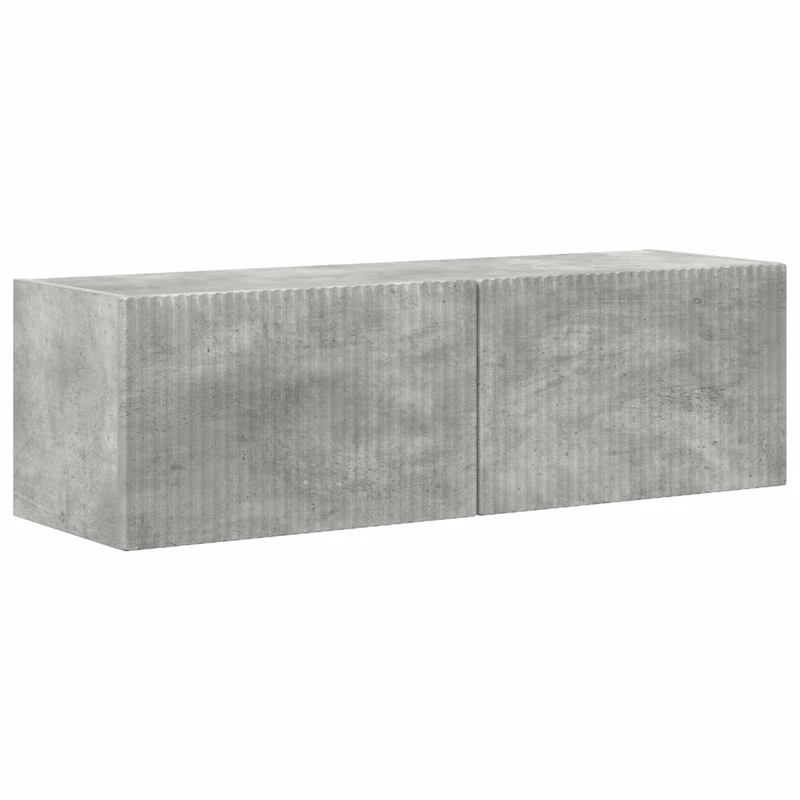 TV Cabinet Set 4 pcs Concrete Grey Engineered Wood