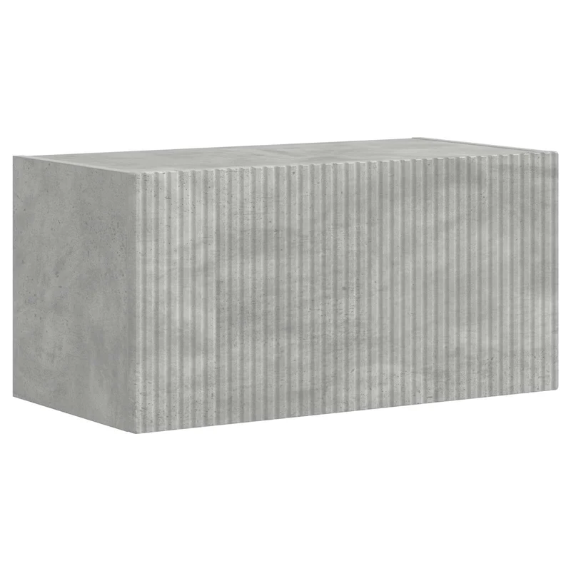 TV Cabinet Set 4 pcs Concrete Grey Engineered Wood