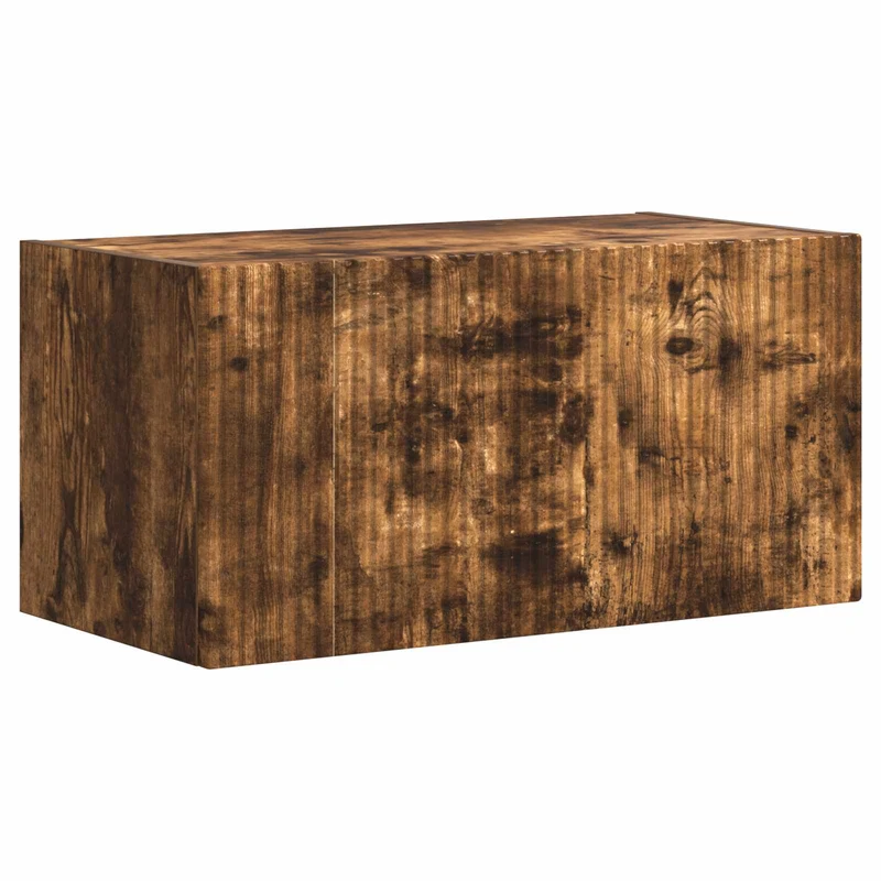 TV Cabinet Set 4 pcs Smoked Oak Engineered Wood
