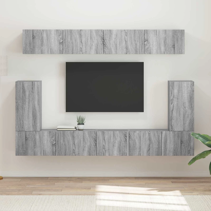 TV Cabinet Set 5 pcs Grey Sonoma Engineered Wood