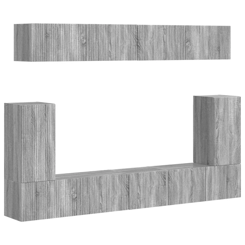 TV Cabinet Set 5 pcs Grey Sonoma Engineered Wood