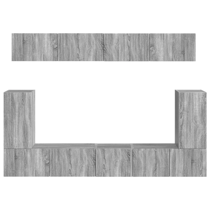 TV Cabinet Set 5 pcs Grey Sonoma Engineered Wood